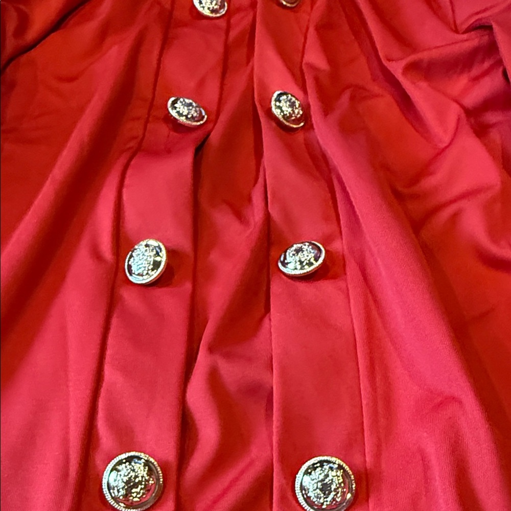 Red Button-Up Jacket - Picture 3 of 4
